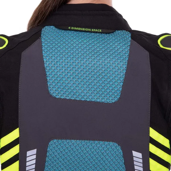 Мотокуртка текстильная женская NERVE 653-2 XL Синий/Черный — фото 4