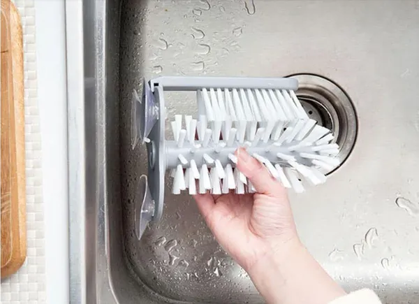 Щітка для миття склянок та пляшок Multi-Function Suction Cup Brush, скловідмивач — фото 4