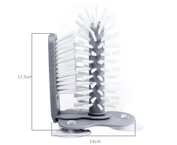 Щітка для миття склянок та пляшок Multi-Function Suction Cup Brush, скловідмивач — фото 6