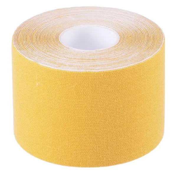 Кінезіо тейп (Kinesio tape) SP-Sport BC-4863-5 розмір 5смх5м жовтий — фото 2